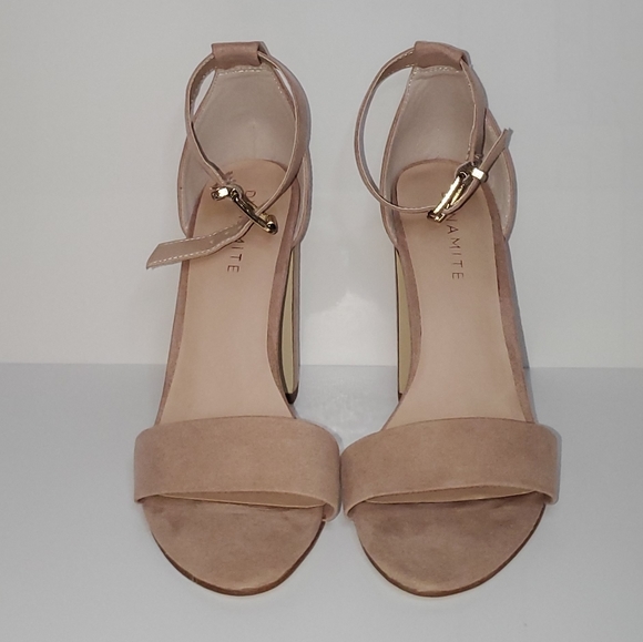 DYNAMITE Ankle Strap Heels - Picture 2 of 5